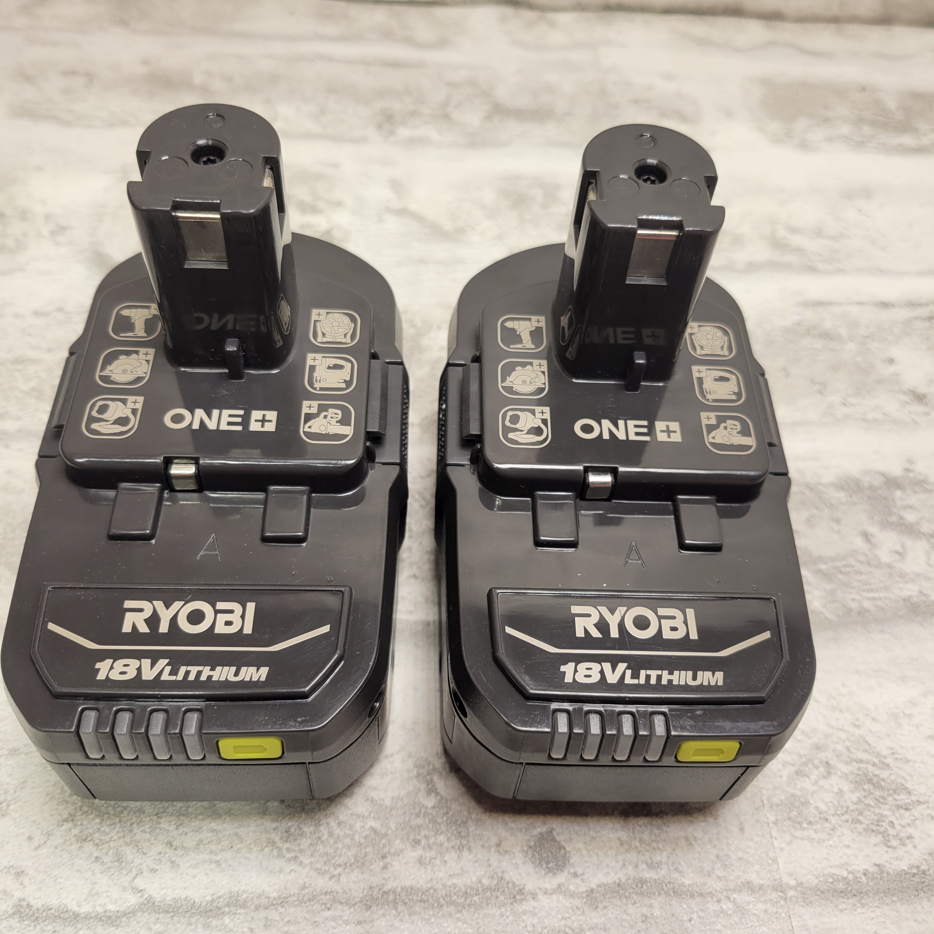 RYOBI ONE+ 18V Lithium-Ion 4.0 Ah Battery (2-Pack) (7694503248110)